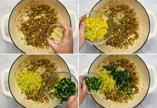 Add Garlic and Peppers