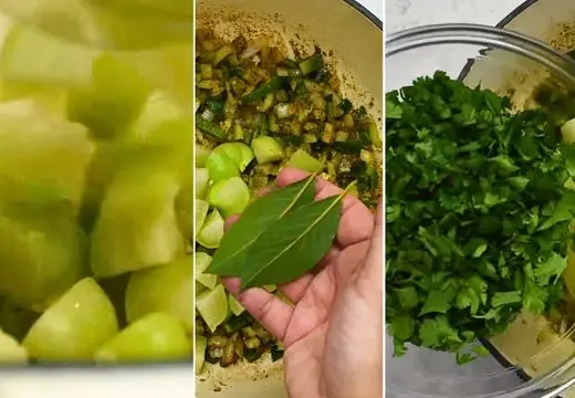 Add Tomatillos and Herbs