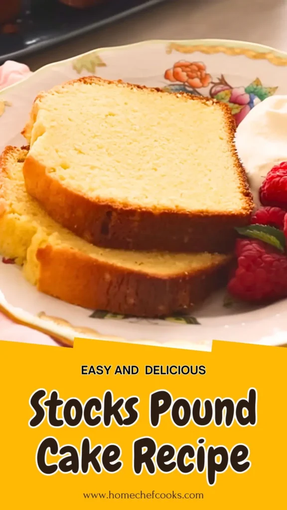 Copycat Stocks Pound Cake Recipe