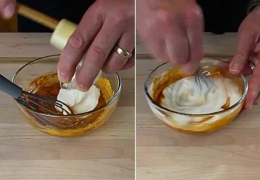 Folding in the Mayonnaise