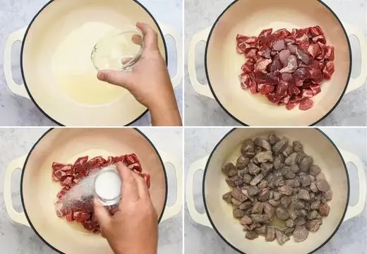 Heat the Pot and Brown the Pork