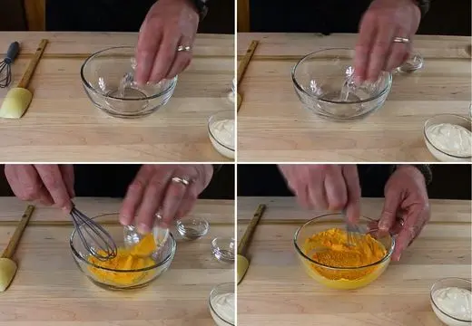 Mixing the Cheese Base Paste