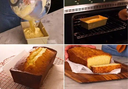 Pour Batter, Bake Until Done & Cool the Cake