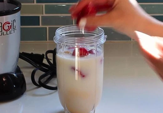 Add the Frozen Strawberries