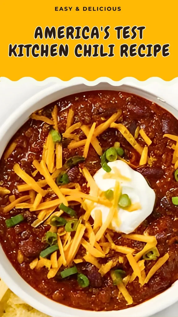 America's Test Kitchen Chili
