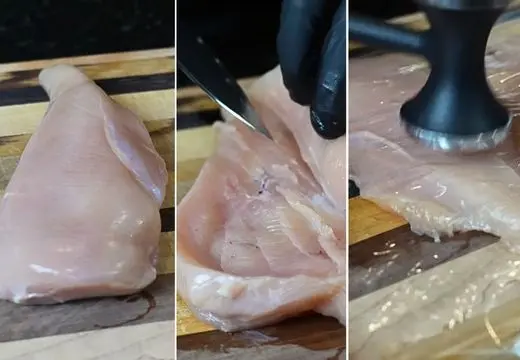 Butterfly and Pound the Chicken