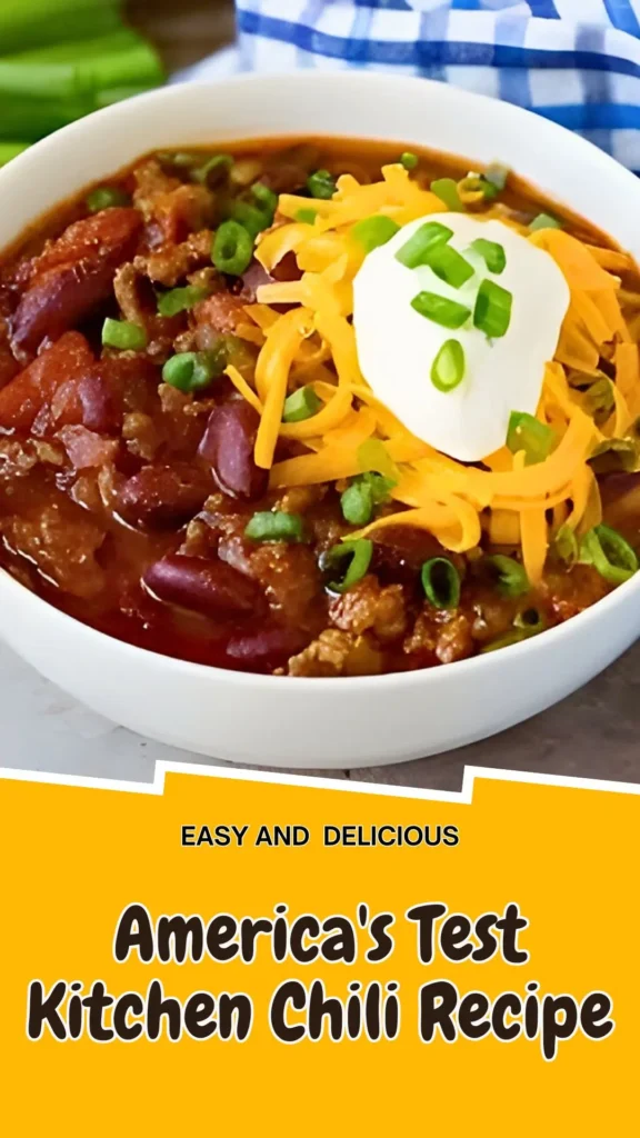 Copycat America's Test Kitchen Chili Recipe