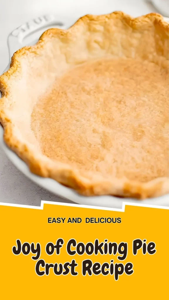 Copycat Joy of Cooking Pie Crust Recipe