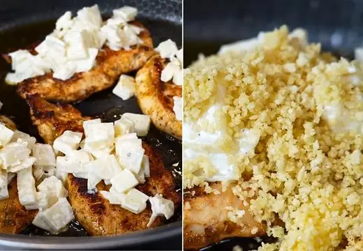 Layer the Cheese and Breadcrumbs