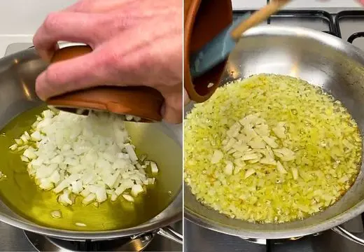 Sauté Onions and Garlic