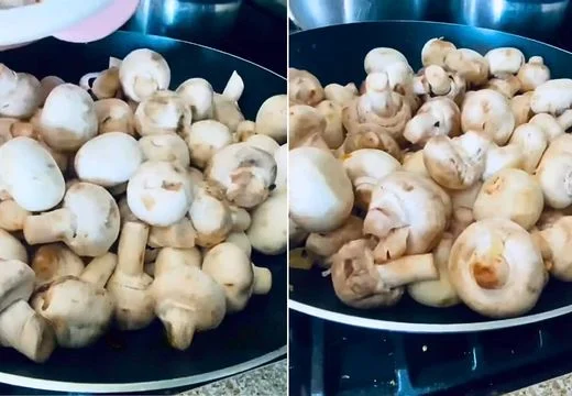 Cook the Mushrooms Until Golden
