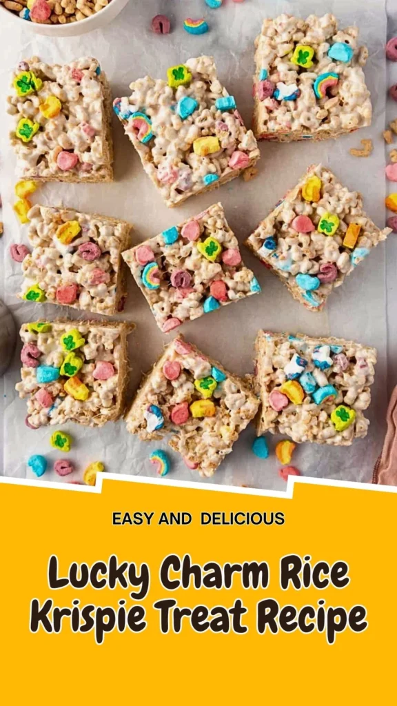 Copycat Lucky Charm Rice Krispie Treat Recipe