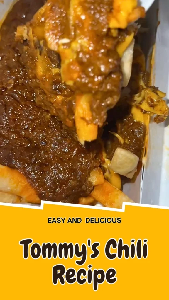 Copycat Tommy's Chili Recipe