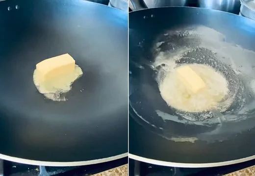 Heat the Pan and Add Butter