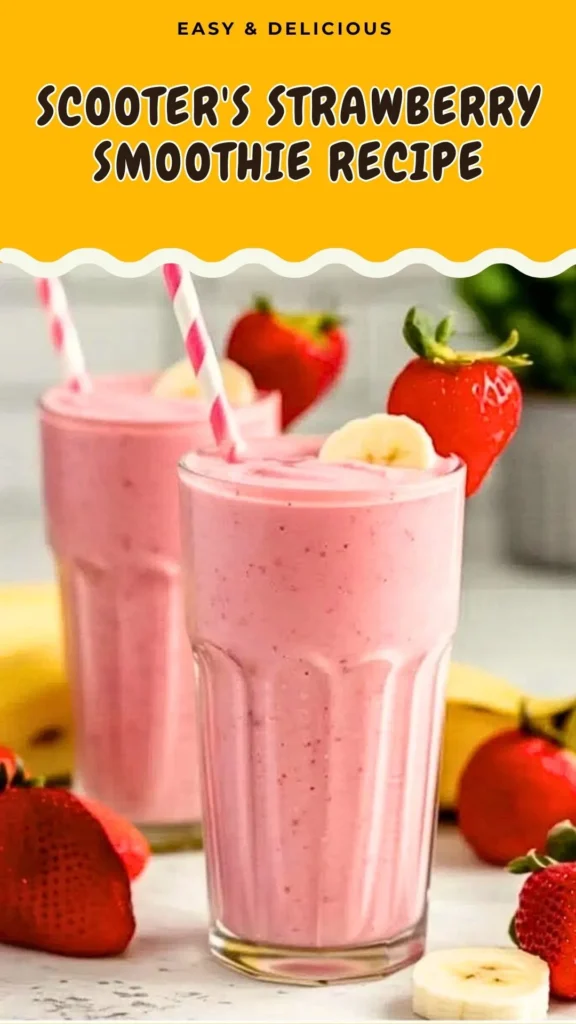 Scooter's Strawberry Smoothie