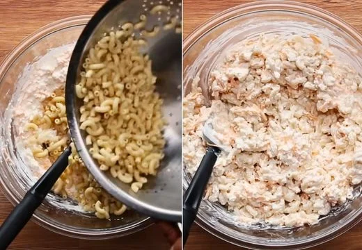 Combine Pasta and Cheese