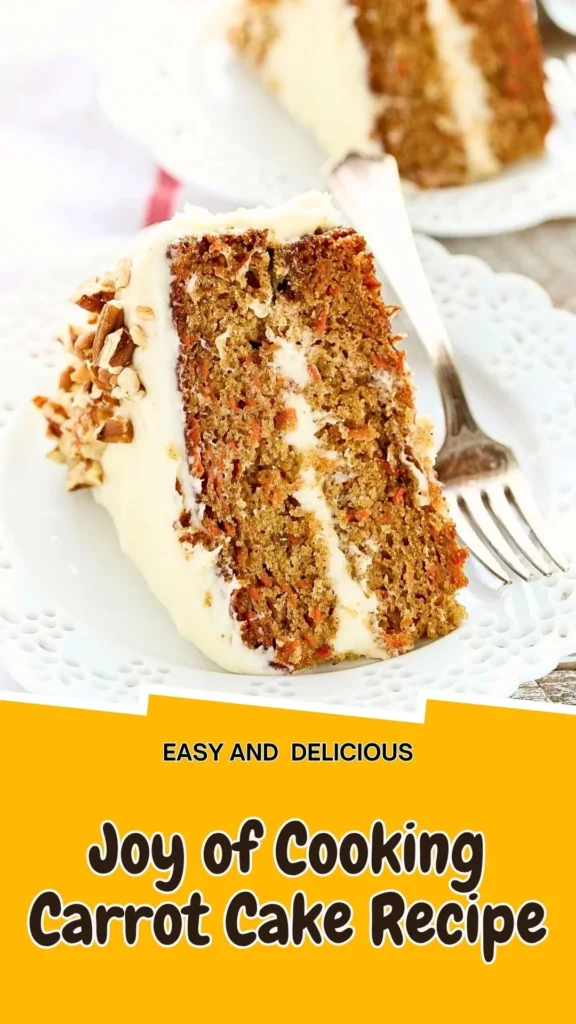 Copycat Joy of Cooking Carrot Cake Recipe