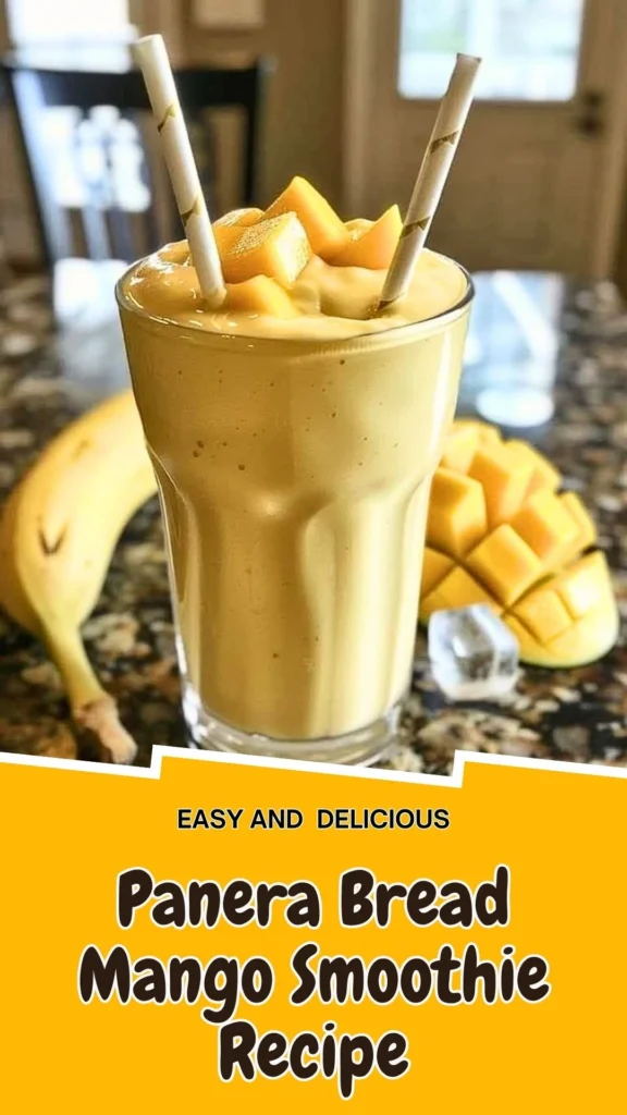 Copycat Panera Bread Mango Smoothie Recipe