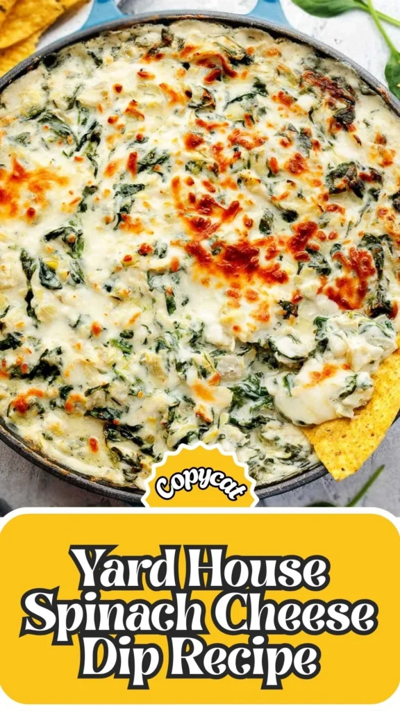 Copycat Yard House Spinach Cheese Dip Recipe
