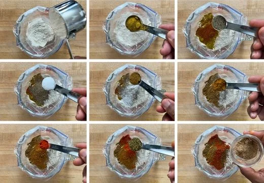 Make the Seasoned Flour Dredge