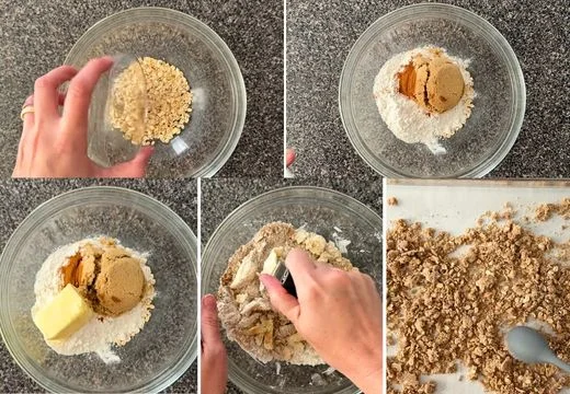 Make the Streusel Topping (Next Day)