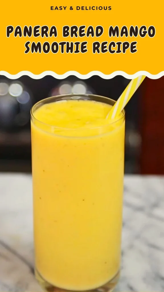 Panera Bread Mango Smoothie