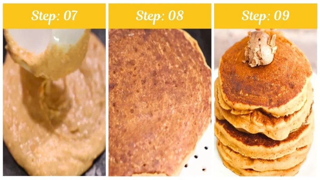 Preparing the Yard House Sweet Potato Pancakes