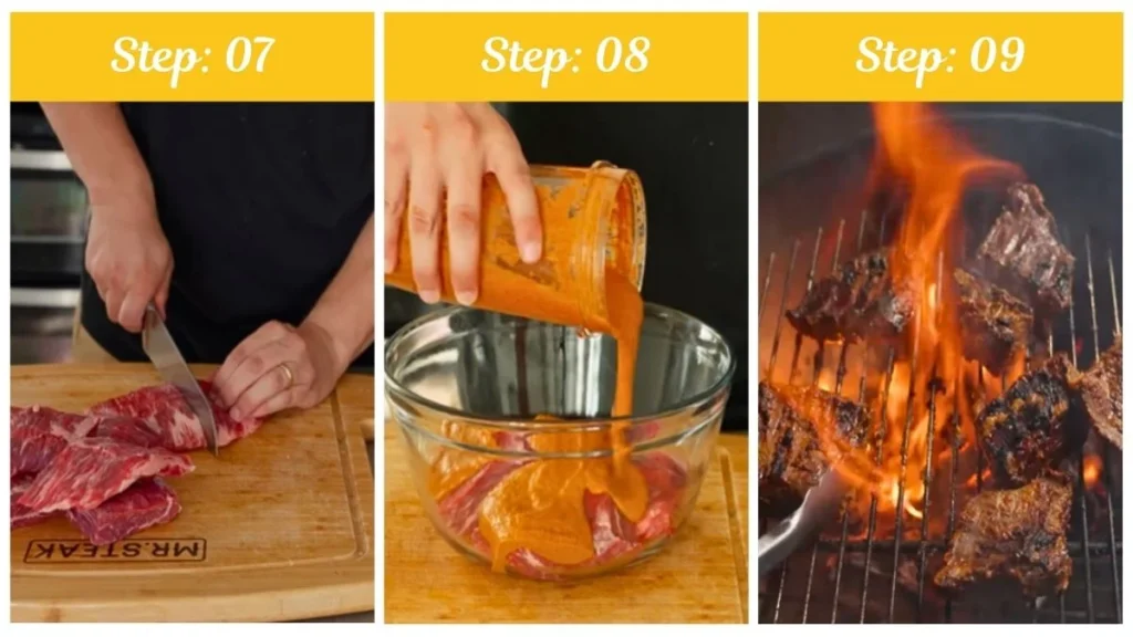 Preparing the Yard House Vampire Taco