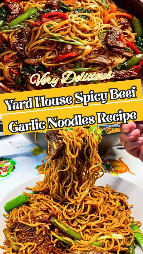 Yard House Spicy Beef Garlic Noodles